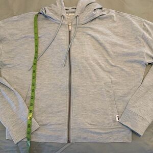 DKNY Light Green Zip-Up Hoodie